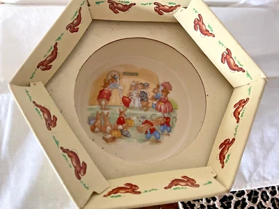 Royal Doulton BUNNYKINS BABY SET Plate & 2 Handed Mug New In Box Fine Bone China - image 1 of 4