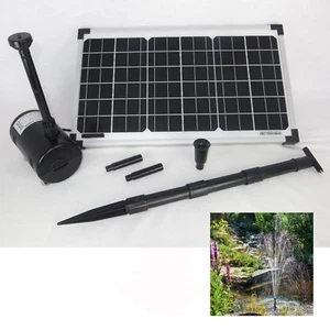 25 W Solar Teichpumpe 1350L/h Gartenteich Teich Pumpe Springbrunnen Bachlauf NEU - Bild 1 von 6