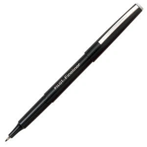 4 x PILOT Fineliner Marker Pen Capped 0.4mm Fine Fiber Tip Black SW-PPF-B - Picture 1 of 3
