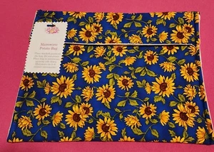 Handmade Microwavable Potato Bag Sunflowers On Blue - Picture 1 of 1