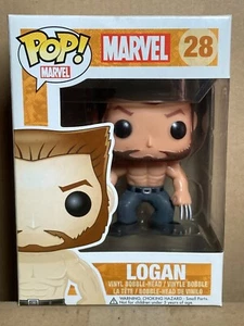 Funko POP Marvel 28 Logan Bobble-head Error in Soft Protector - Picture 1 of 12