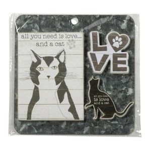 PBK Love and a Cat Magnet Memo Halter Set - Bild 1 von 1