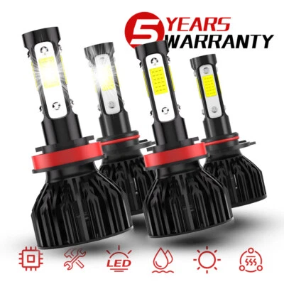 For Chevrolet Colorado 2013-2020 LED Headlight High Low Beam Bulbs Combo Kit 4x - Image 1 of 4