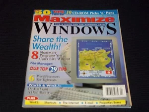 1996 APRIL MAXIMIZE MAGAZINE - SHARE THE WEALTH FRONT COVER - H 2551 - Picture 1 of 2