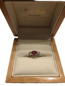 Ruby And Diamond Ring - Picture 1 of 3
