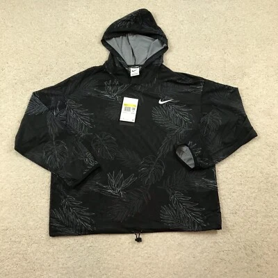 Camiseta con capucha Nike Pro para mujer pequeña floral nueva negra de gran tamaño DV9683 010 Foto 1 de 4