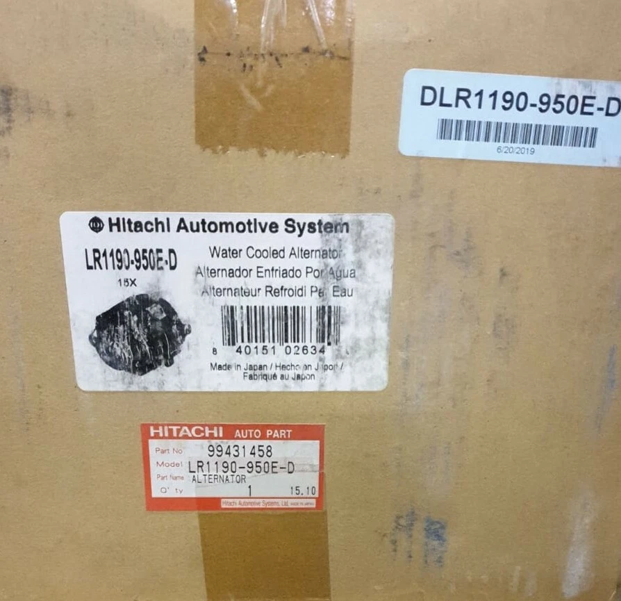 Neu Hitachi Lichtmaschine, Wassergekühlt LR1190-950E-D Audi A8 RS7 S6 S7 S8 - Image 1 of 1