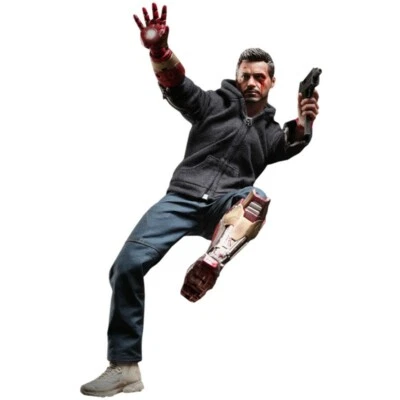 1:6 Hot Toys Iron Man 3 Figura Movie Masterpiece Tony Stark (The Mechanic) - Imagen 1 de 4