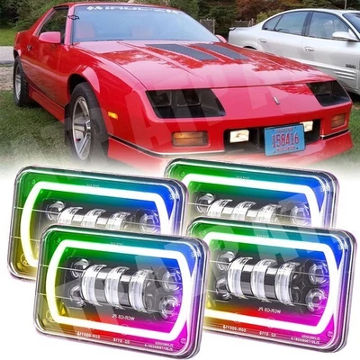 Faros LED de haz alto bajo 4x6" para Toyota Van 1986 1987 1988 1989 4 piezas Foto 1 de 4