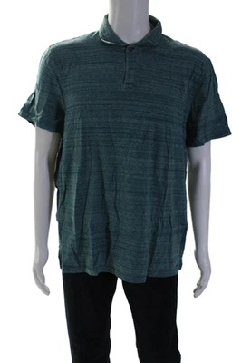 Camiseta Michael Kors Para Hombres Algodón Manga Corta Botón Cuello Polo Verde Talla XXL Foto 1 de 4