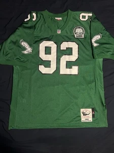 100% Authentic 1992 Reggie White Eagles Mitchell Ness Jersey 52 2XL NWOT - Picture 1 of 8