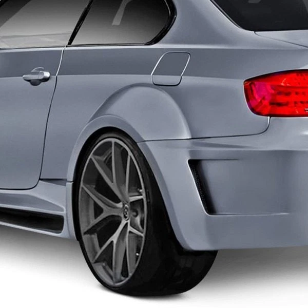 For BMW M3 08-13 AF-5 Style Wide Body Fiberglass Rear Fender Flares Unpainted Foto 1 de 4