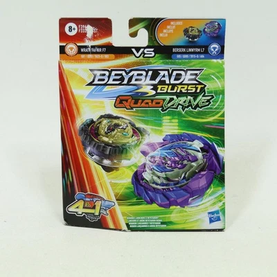 Beyblade Burst QuadDrive Berserk Linwyrm L7 vs Wrath Fafnir F7 Conjunto Hasbro Novo - Imagem 1 de 4