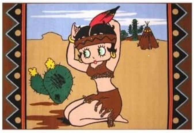 Betty Boop Sexy Indian Squaw Large  Area Rug by Fun Rugs 31" x 47" - Image 1 of 1