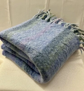 VINTAGE Republic of Ireland Mohair 70%, reine Schurwolle 30% Decke - handgewebt - Bild 1 von 4