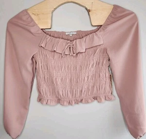 Iris Crup Top Bluse Langarm Altrosa Damen Gr. L SIEHE FOTO NEU - Bild 1 von 10