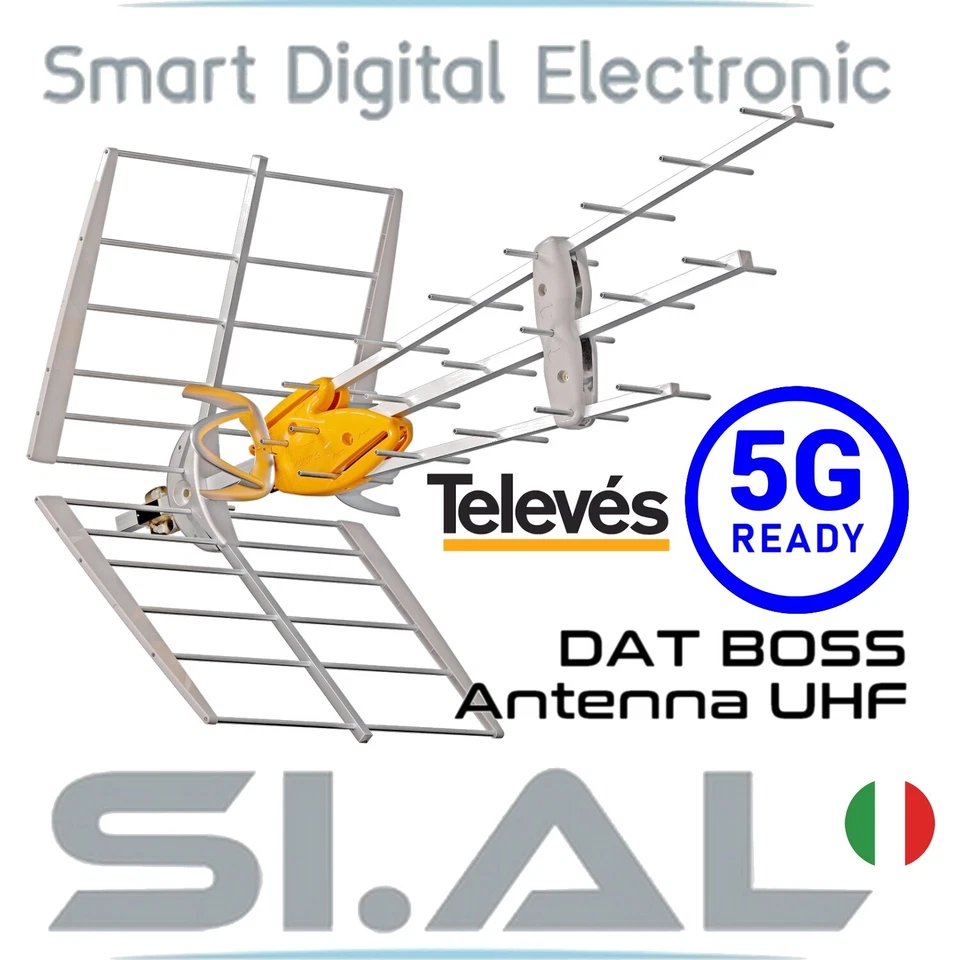 Antenna TV Televes DATBOSS banda UHF 5G READY LTE700 ALLUMINIO - Immagine 1 di 2