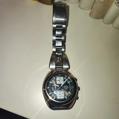 SEIKO Alba AKA  Quartz Black Dial Date Chronograph Men's Watch - Immagine 1 di 4