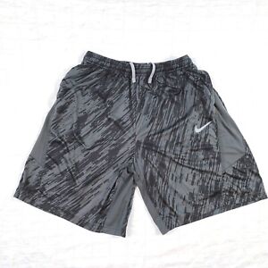 Nike Dri Fit Mens Sz 2XL XXL Athletic Training Shorts 613782-060 Gray Black 