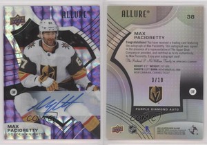 2021-22 Upper Deck Allure Purple Diamond Auto /10 Max Pacioretty #38 Auto