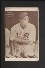 1934 Detroit Tigers Annis Furs Team Issue Hank Greenberg Rookie HOF TOUGH!