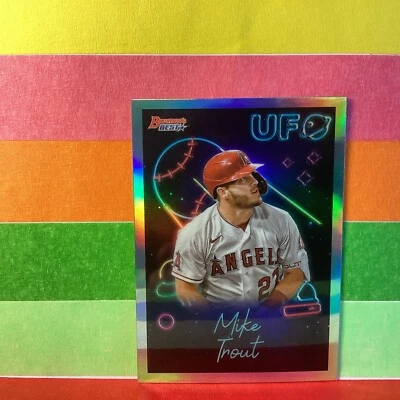 2022 Bowman's Best Baseball Mike Trout #1 UFO Insert Los Angeles Angels - Image 1 of 4