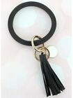 Keychain Bracelet, Leather Tassel keychain, bangle,10 colors, Fast Shipping, USA