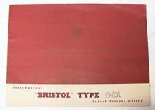 BRISTOL 401 2 Litre Car Sales Brochure 1950-51