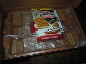 Red Copper Brownie Bonanza Pan Bulbhead. New in open box. - Picture 1 of 12