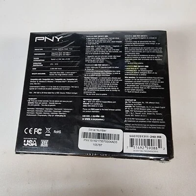 PNY CS1311 240GB SSD 2.5 Retail Box Sealed - Image 1 of 4