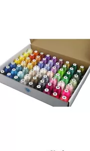 Simthread 63 Brother Colors Polyester Embroidery Machine Thread Kit 40 Weight... - Picture 1 of 6