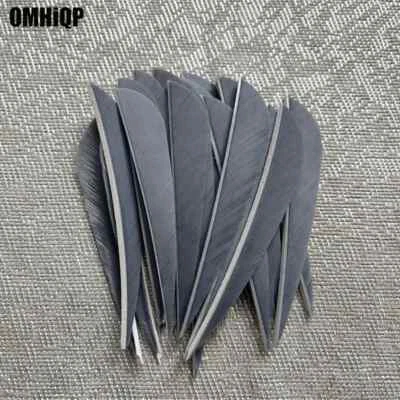 100PCS 3 Inch Parabolic Arrow Fletching Feathers Fletches RW LW - Image 1 of 4
