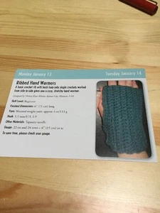 Women’s Ribbed Hand Warmers / Mittens Crochet Pattern - Beginner, Easy - Picture 1 of 1