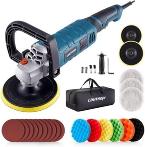 Puffer Polierer 1600 W 7 Zoll/6 Zoll Rotary Waxer abnehmbarer Griff Auto Boot Neu - Bild 1 von 7