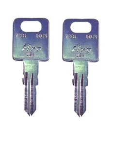 (2) FIC Fastec RV Motorhome Travel Trailer Metal Head BLANK Key - Picture 1 of 1