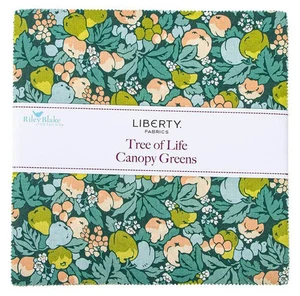 Riley Blake - Liberty: Tree of Life Canopy Greens 10" Stacker 42 Teile - Bild 1 von 2