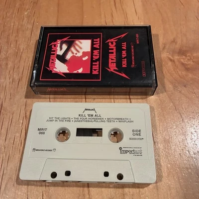 Metallica - Kill Em All CASSETTE TAPE 80s US issue MISPRINT/FLOP megadeth exodus - Image 1 of 3