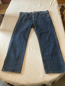 Levi Jeans Herren 44x30 Signature Blau Denim Straight Leg Jeans Hose - Bild 1 von 14