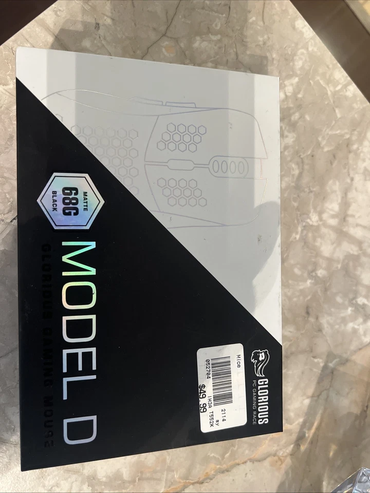 Glorious PC Gaming Race Model D Wired Gaming Mouse 68g Matte Black RGB & PTFE - Image 1 of 2
