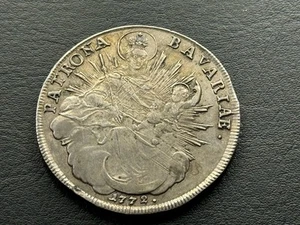 Madonnentaler 1772 A  Maximilian Joseph Taler  Bayern Silber W/25/363 - Bild 1 von 2