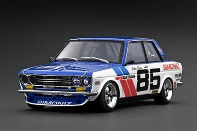 Ignition Model 1 18 Datsun Bluebird (510) White Blue 85 IG3309 Unopened New Manu - Image 1 of 3