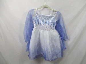Frozen 2 Disfraz de Elsa Niñas Pequeño 4-6 Princesa de las Nieves Azul Brillante Clip de Pelo Nuevo - Imagen 1 de 10
