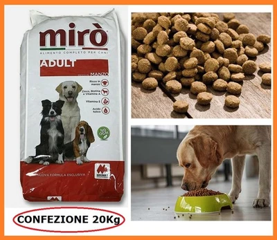 Crocchette mangime per cane adulto tutte le taglie Mirò Mignini 20 kg con manzo - Immagine 1 di 3