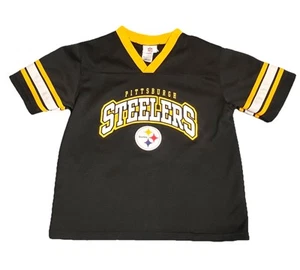 NFL Pittsburg Steelers Black And Yellow Youth Jersey Little Boys Size Large  - Picture 1 of 6
