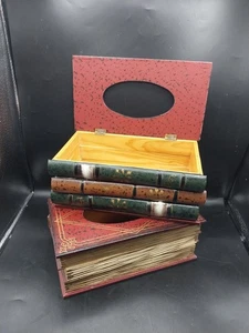 2 Holz Buch Taschentuch Box Servietten Halter Spender Abdeckung Etui Wohndeko Rechteck - Bild 1 von 24