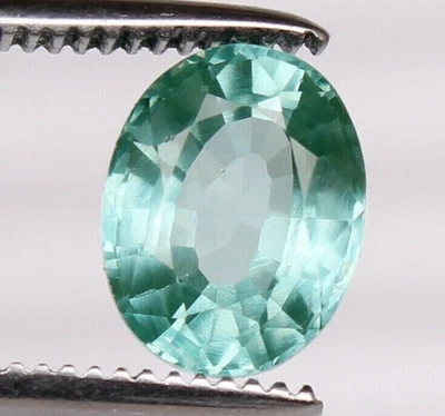 5,80 ct natürlicher grüner Turmalin Paraiba Kupfer mit oval geschliffenem los... - Bild 1 von 4