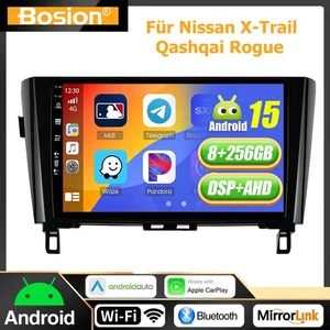 DAB+ CARPLAY FÜR 2014-2021 NISSAN X-TRAIL QASHQAI AUTORADIO ANDROID 15 GPS 256GB - Bild 1 von 17