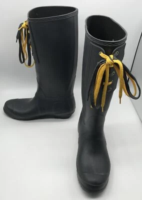 Coop Barneys Mujer Gris Encaje Detalle Botas de Lluvia Talla 41 US 11 Foto 1 de 4
