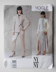 Vogue V2780 sewing pattern Jacket Skirt Trousers size 14 16 18 NY Collection - Picture 1 of 4