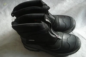 Botas de nieve para hombre negras talla 7 medianas madera de alce cuero impermeable - Imagen 1 de 5